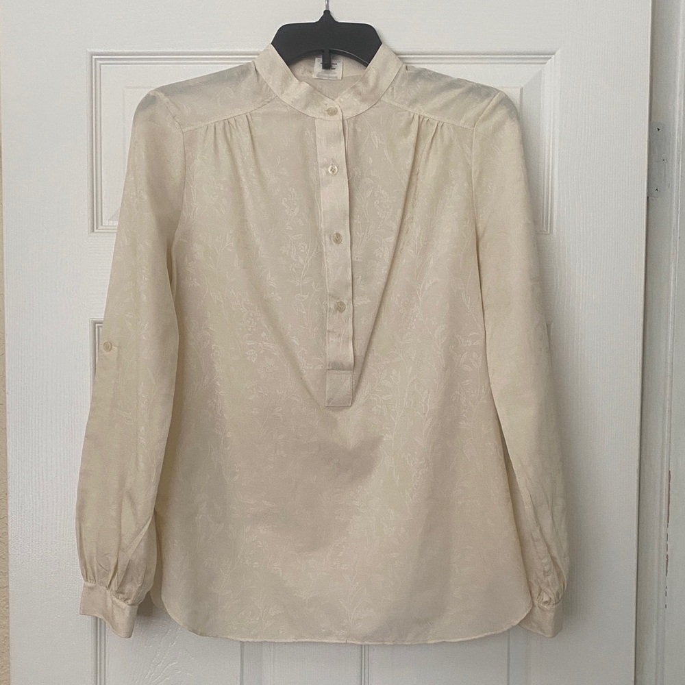 Bronson of California Cream Button-Up Blouse